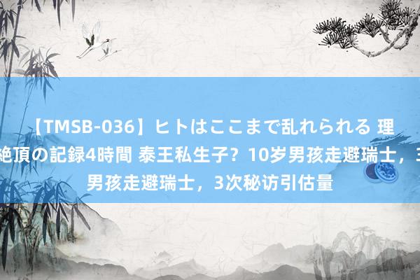 【TMSB-036】ヒトはここまで乱れられる 理性崩壊と豪快絶頂の記録4時間 泰王私生子？10岁男孩走避瑞士，3次秘访引估量