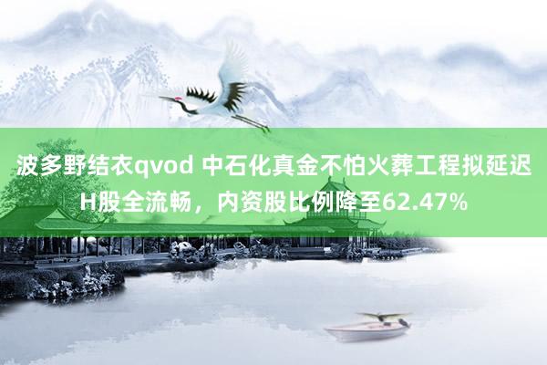 波多野结衣qvod 中石化真金不怕火葬工程拟延迟H股全流畅，内资股比例降至62.47%